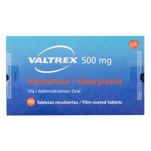Valtrex (Valancyclovir) 500Mg X 10Tab.Gsk
