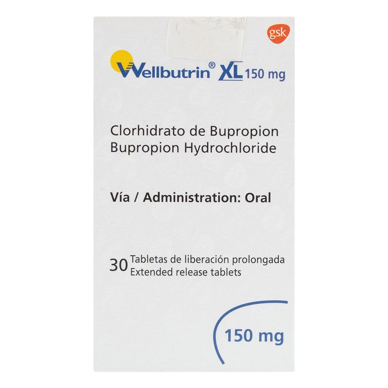 Wellbutrin-Xl--Bupropion--150Mg-X-30Tab-Gsk