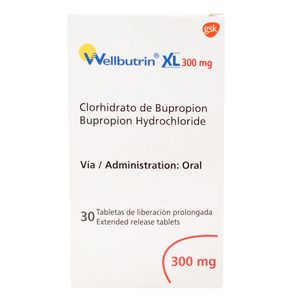 Wellbutrin Xl (Bupropion) 300Mg X 30Tab.Gsk