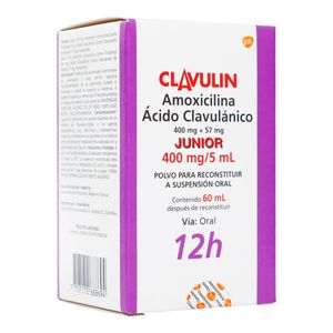 Clavulin (Amoxic-A.Clavu) Junior 400Mg/5Ml X 60Ml.Gsk