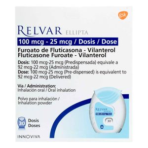 Relvar Ellipta (Flutic-Vilan) 100Mcg-30Ds.Gsk