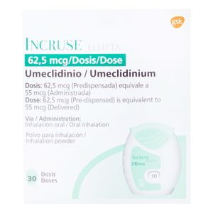 Incruse Ellipta (Umeclidinio) 62.5Mcg-30Ds.Gsk