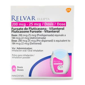 Relvar Ellipta (Flutica-Vilant) 200/25 X 30Dosis