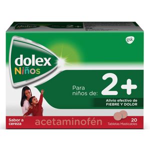 Dolex (Acetaminofen) Ninos+2 X 20Tab Gsk