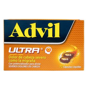 Advil Ultra (Ibupro-Cafei) X 72Cap.Pfizer