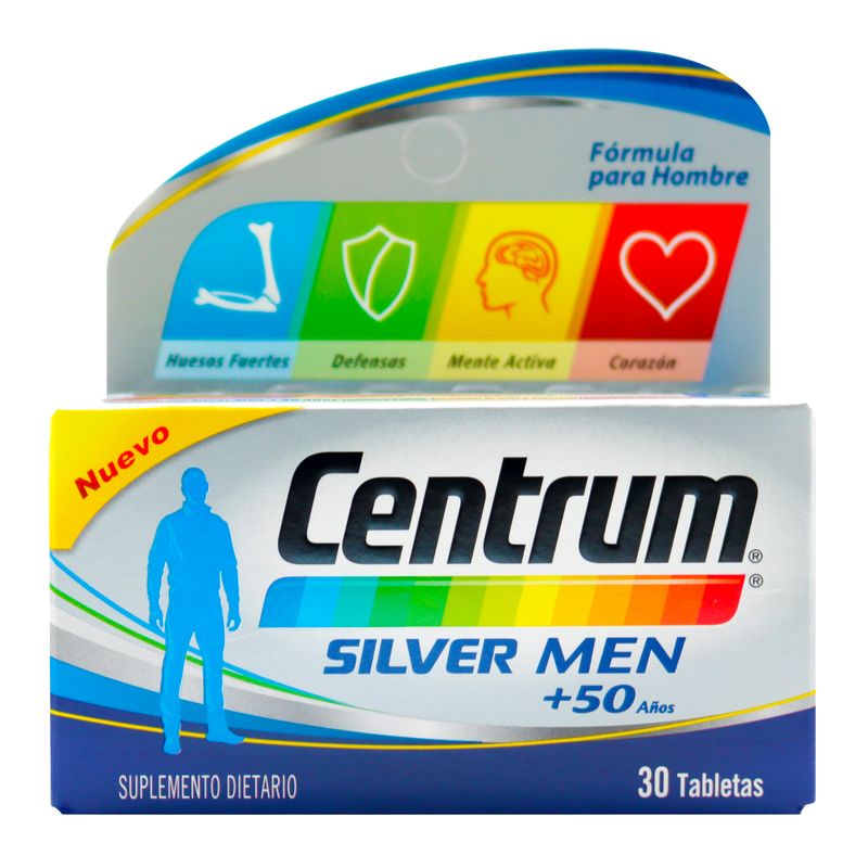 Centrum-Silver-Men-50--Vtam-Minera--X-30-Tab
