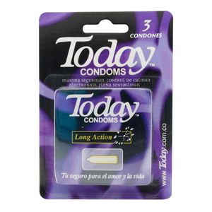 Preservativo Today Long Action X 3Ud
