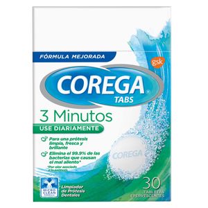 Corega Tabs 3 Minutos X 30Tab Gsk