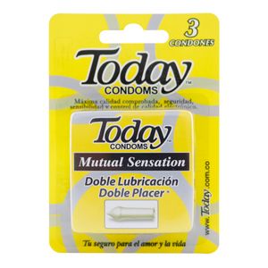 Preservativo Today Mutual Sensation X 3Uds.Pf