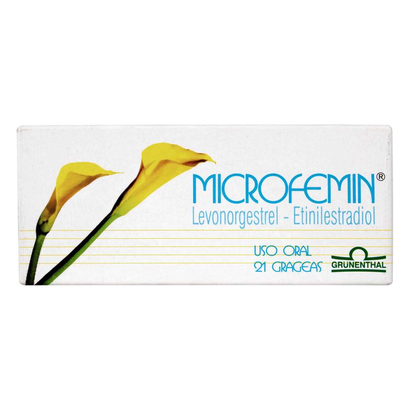 Microfemin--Levonor.-Etinilest--X-21Grageas.Gru