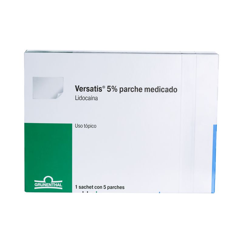 Versatis--Lidocaina--5--1Sachet-Con-5Parches.Gru