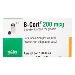 B-Cort (Budesonida) Aer 200Mcg X 12 Dosis.Gru