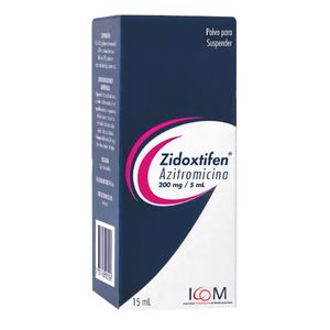 Zidoxtifen (Azitromicina) 200Mg Susp X 15Ml Icom