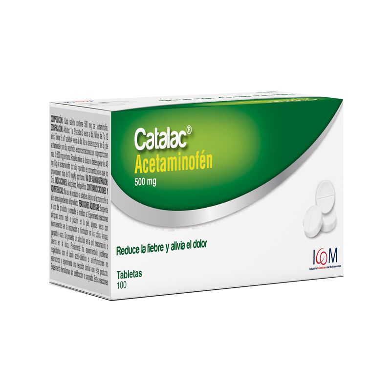 Catalac--Acetaminofen--500Mg-X-100Tab-Icom