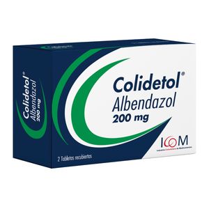 Colidetol (Albendazol) 200Mg X 2Tab.Icom
