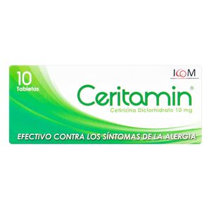 Ceritamin (Cetirizina) 10Mg X 10Tab.Icom