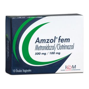 Amzol Fem (Metroni-Clotri) 500/100 Mg X 10 Ovul.Vag.Icom