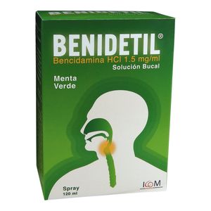 Benidetil (Bencidamina) 1.5Mg Ment.Spray X 120Ml.Ic (Rf)