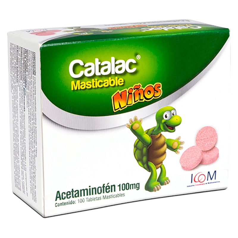 Catalac-100-Mg-X-100-Tab-Masticable-Icom-