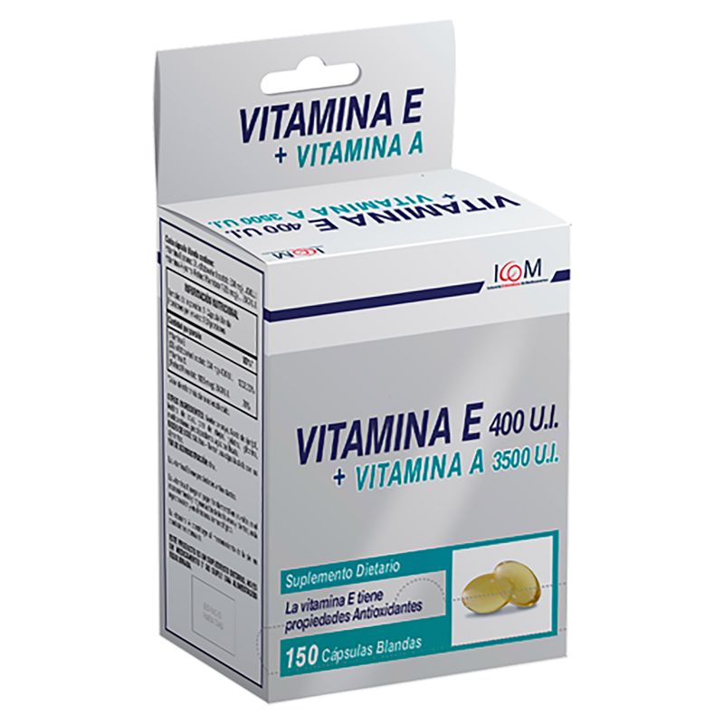 Vit.E-400-U.I-Vit.A-3500-Ui-150Cap-Icom