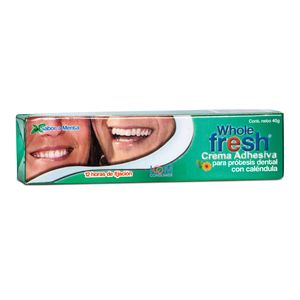 Whole Fresh Crema Adhesiva Menta X 40Gr