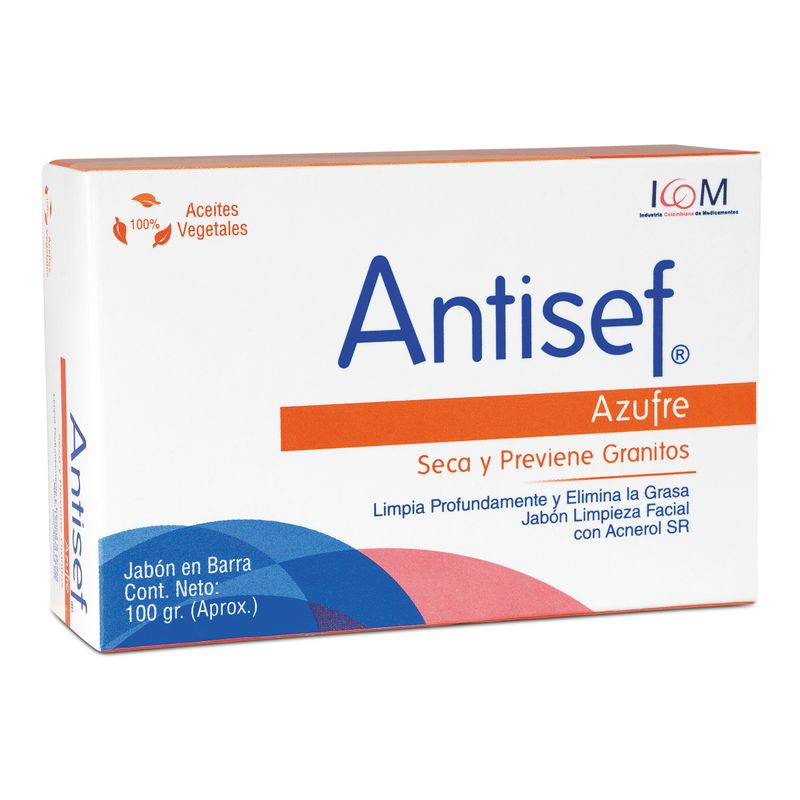 Jabon-Antiacne-Antisef-Azufre-100Gr-Icom