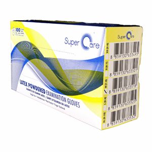 Guante Supercare Latex Talla M X  100 Unds Icom