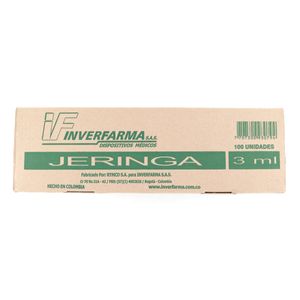 Jeringa 3P 3Ml 21X1.1/2 X 100Ud If