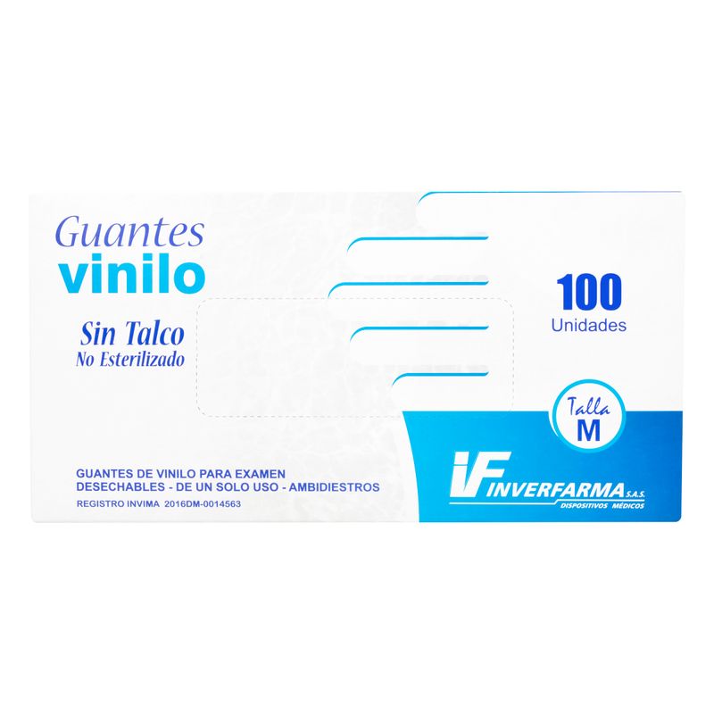 Guante-Examen-Vinilo-Inverf.-T.M-100-Uds-If