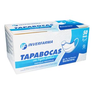 Tapabocas 3Ply Azul X 50Ud If