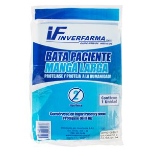 Bata Paciente Manga Larga.If