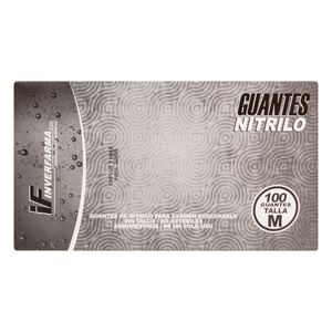 Guante Nitrilo Negro T.M X 100Ud If