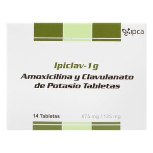 Ipiclav-1G (A.Clavu-Amoxici) 875Mg/125Mg X 14Tab.Ipca