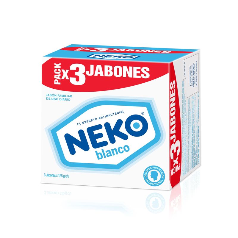 Jabon-Neko-Blanco-3X125-Gr