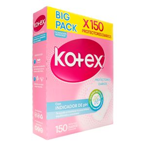 Protectores Diarios Kotex Con Indicador De Ph X 150 Und