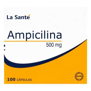 Ampicilina 500 Mg 100 Capsulas Ls