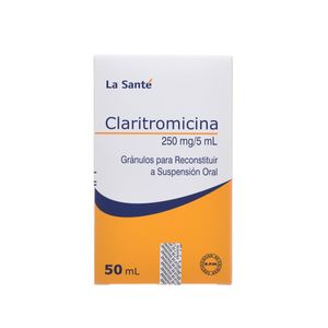 Claritromicina 250Mg/5Ml Polvo Rec.Susp. Oral X 50Ml.Ls