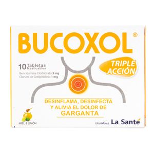 Bucoxol Triple Accion Miel Limon X 10Tab.Ls