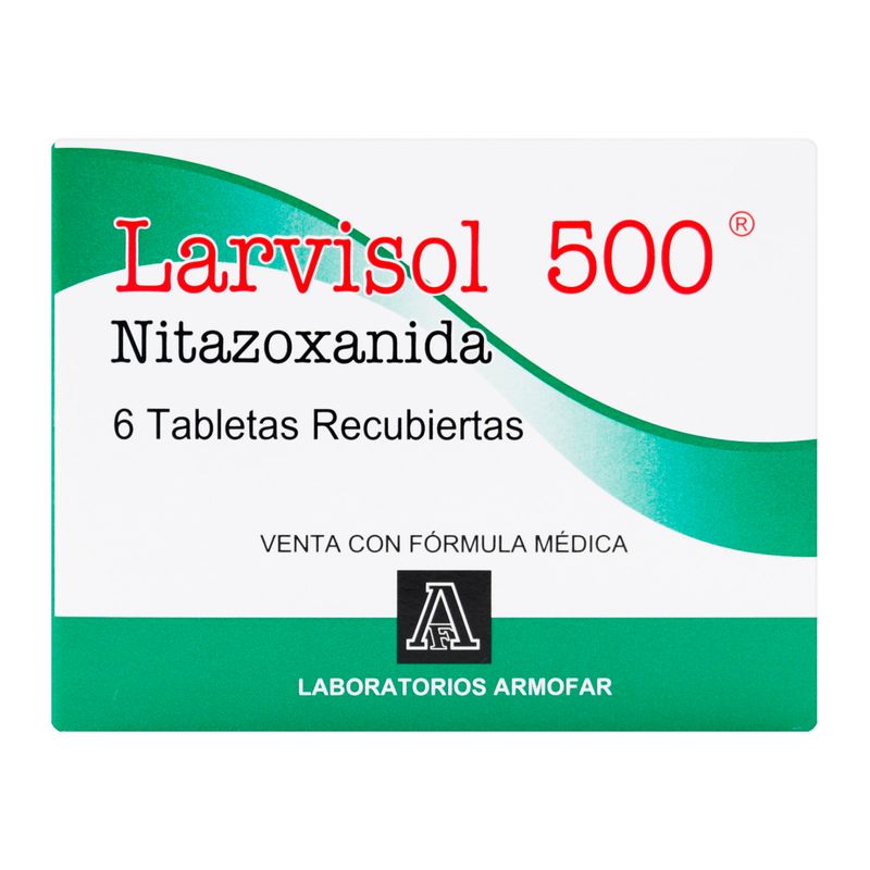 Larvisol-500Mg--Nitazoxanida--X-6-Tabletas