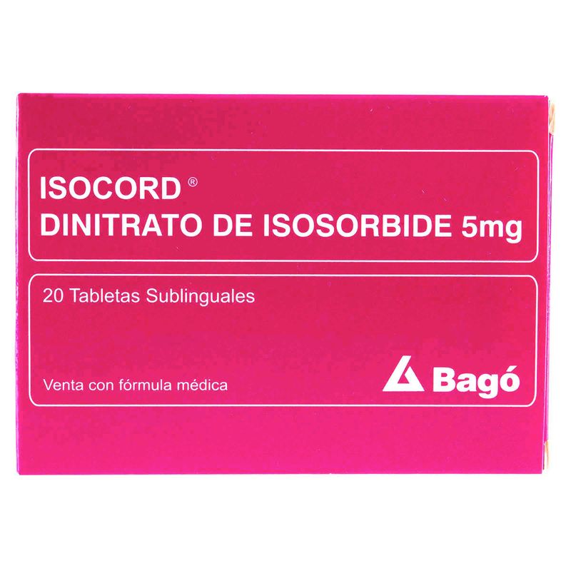 Isocord--Isosorbide--Subling-5Mg-X-20Tab.Bago