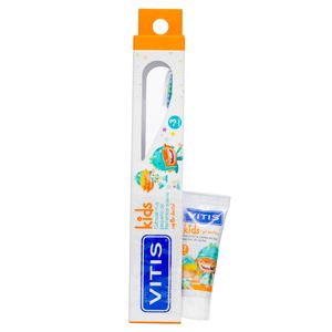 Vitis Kids Cepillo 3+Crem Dental 8Ml