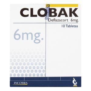Clobak (Deflazacort) 6Mg X 10Tab.Ic