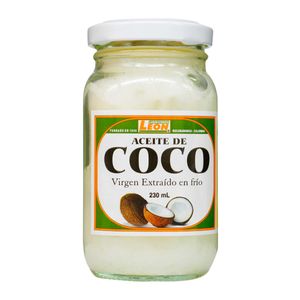 Aceite Coco Virgen 230 Ml Leon