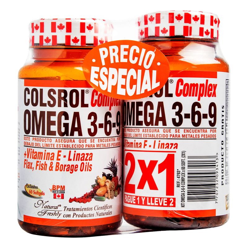 Colsrol-Omega-Complex-3-6-9-60-C.2X1-P.E