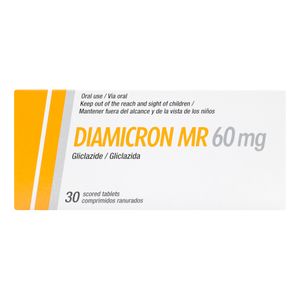 Diamicron Mr 60Mg (Gliclazida) X 30Tab Sv