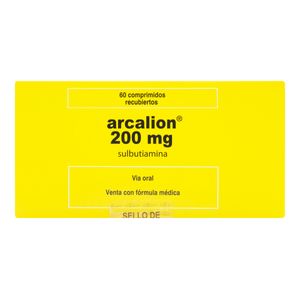 Arcalion 200Mg (Sulbutiamina) X 60Comp Sv