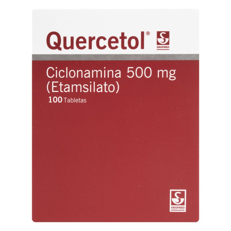 Quercetol-500Mg--Etamsilato--X-100Tab.Lab.Sig