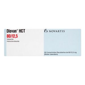 Diovan Hct 80/12.5Mg (Valsar-Hidroclo) X 28Comp.Nv