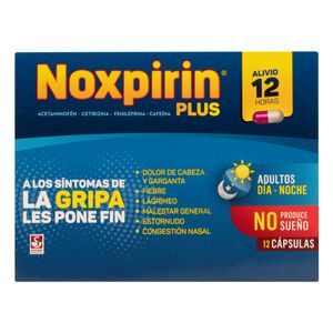 Noxpirin Plus (Aceta-Clorfe-Fenil-Cafe) X 12 Capsulas Bc