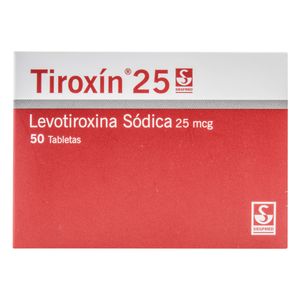 Tiroxin 25Mg (Levotiroxina) X 50Tab Ls
